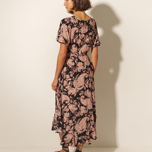 Kivari Pink Black Crew Neck Sundress Anthropologie - Picture 3 of 10